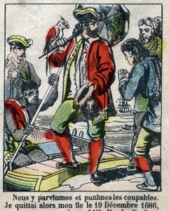 Illustratie voor het boek van Daniel Defoe 
