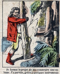 Illustratie voor het boek van Daniel Defoe 