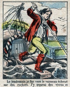 Illustratie voor het boek van Daniel Defoe 