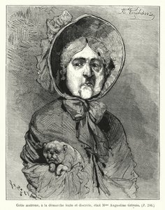 Illustratie voor Le Juif Errant (gravure) door French School