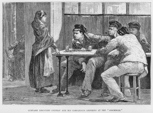 Illustratie voor De Assommoir, Een Realistische Roman, door Emile Zola door French School