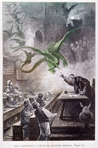 Illustratie uit Het kasteel in de Karpaten door Jules Verne 1892 door French School