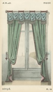 Illustratie uit interieurontwerpproductcatalogus van A R & Cie, Frankrijk door French School
