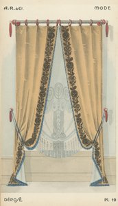 Illustratie uit interieurontwerpproductcatalogus van A R & Cie, Frankrijk door French School