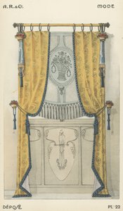 Illustratie uit interieurontwerpproductcatalogus van A R & Cie, Frankrijk door French School