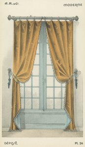 Illustratie uit interieurontwerpproductcatalogus van A R & Cie, Frankrijk door French School