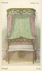 Illustratie uit interieurontwerpproductcatalogus van A R & Cie, Frankrijk door French School
