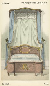Illustratie uit interieurontwerpproductcatalogus van A R & Cie, Frankrijk door French School