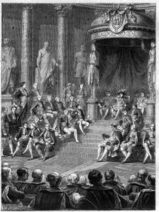 Imperiale zitting in de Senaat: toespraak van Napoleon over de grondwet van het nieuwe koninkrijk Italië in 1805 - in 