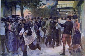 Belangrijk Nieuws, c.1900 door French School