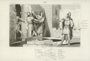 Gevangenneming van Karel de Eenvoudige, koning van West-Francië, 923 door French School