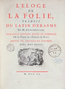 Lof der Zotheid, 1751 door French School
