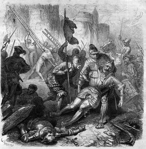 In de strijd tegen Hendrik IV van het Heilige Roomse Rijk op 14 oktober