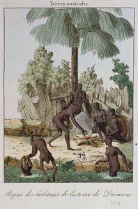 Inwoners van Diemen die een Maaltijd Bereiden, 1811