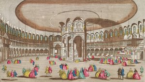 Interieur van de Rotunda, Ranelagh House, Londen door French School