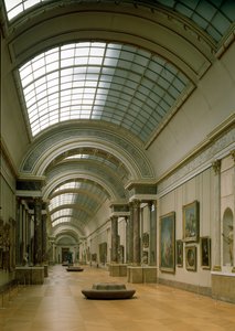 Interieur van de Grande Galerie, 16e-19e eeuw door French School