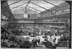 Interieur van een glaswinkel in Frankrijk