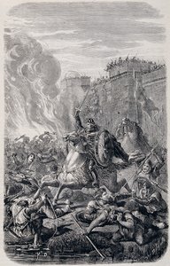 Invasie en plundering van Rome door Alarik I, koning van de Visigoten 410 - in 