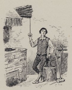 Italiaanse componist Gioachino Rossini als jongen (gravure) door French School