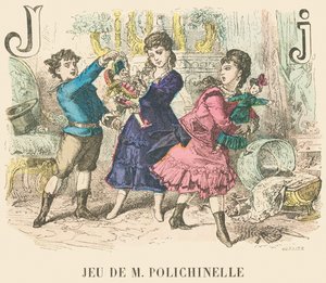 J: Spel van M Polichinelle door French School