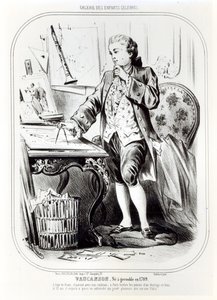 Jacques de Vaucanson als kind, illustratie uit Galerie des Enfants Celebres, ca. 1850 door French School