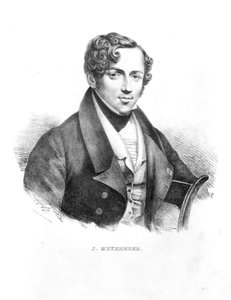 Jakob Meyerbeer (1791-1864) Duitse componist, gegraveerd door de gebroeders van Lier