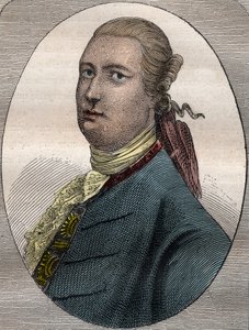 James Bruce, Schotse reiziger en reisschrijver (1730-1794) - James Bruce Schotse diplomaat, ontdekkingsreiziger en geograaf (1730-1794) - illustratie uit De Grote Zeevaarders van de 18e eeuw door French School