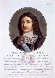 Jean-Baptiste Colbert, Markies van Seignelay, uit Portraits des grands hommes, femmes illustres, et sujets memorables de France, gepubliceerd 1787-92