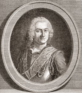 Jean-Baptiste François Desmarets, 1682-1762. Markies van Maillebois. Maarschalk van Frankrijk. Uit Les Heures Libres, gepubliceerd in 1908. door French School