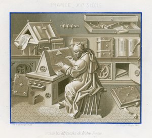 Jean Mielot in het scriptorium