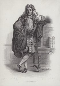 Jean de La Bruyere, Franse filosoof, moralist en auteur (gravure) door French School