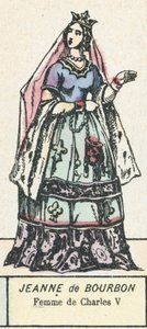 Jeanne van Bourbon, Vrouw van Karel V door French School