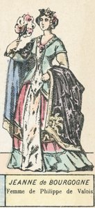 Jeanne van Bourgondië, vrouw van Filips van Valois door French School