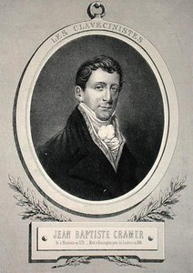 Johann Baptist Cramer (1771-1858) gegraveerd door Alfred Lemoine door French School