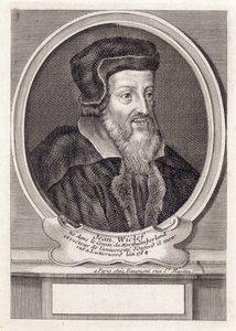 John Wycliffe, gegraveerd door Daumont, Parijs