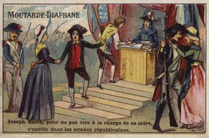 Joseph Barra, Franse revolutionaire jongenssoldaat, meldt zich aan bij het Republikeinse leger