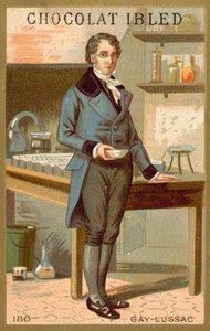 Joseph Louis Gay-Lussac, Franse chemicus en natuurkundige (chromolitho)