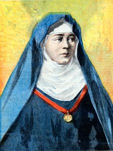 Julienne Duguesclin (1377-1404) Benedictijner non, illustratie 