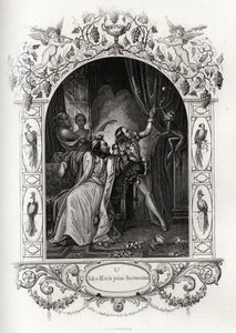 Julius III (julius of Iulius of Giulio) (paus van 1550 tot 1555) en de jonge Bertuccino, de apenshow. Gravure ter illustratie van Histoire des popes door Maurice Lachatre (1814-1900), librairie du progrès, Parijs