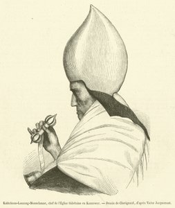 Kahtchenn-Lauzang-Monnelamne, chef van de Tibetaanse kerk in Kannawer door French School