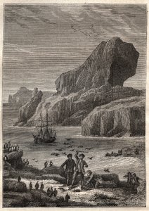 Kerguelen Eilanden. Illustratie voor 