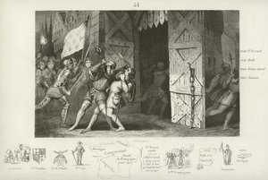 Dood van Etienne Marcel, provoost van de kooplieden van Parijs, door Jean Maillard, Parijs, juli 1358 door French School