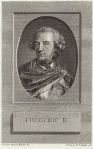 Koning Frederik II van Pruisen door French School