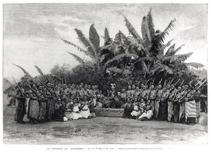 Koning Toffa (r.1874-1908) en zijn hof, Dahomey, 1892