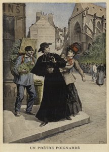 Mesaanval op een priester, Frankrijk, 1897