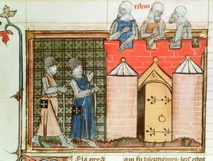 Tempeliers voor Jeruzalem, uit Le Roman de Godefroi de Bouillon