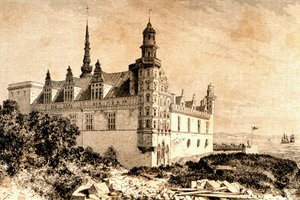 Kasteel Kronborg, Hillerod, Denemarken, 1850s, uit `La Tour du Monde, gepubliceerd Parijs, 1860s door French School