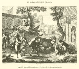 De aankomst van de komedianten in Le Mans door French School
