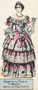 Keizerin Eugenie de Montijo, vrouw van Napoleon III door French School