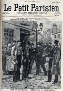 De bende van Montmartre: Politie arresteerde inbrekers in Parijs, in "Le petit Parisien" door French School
